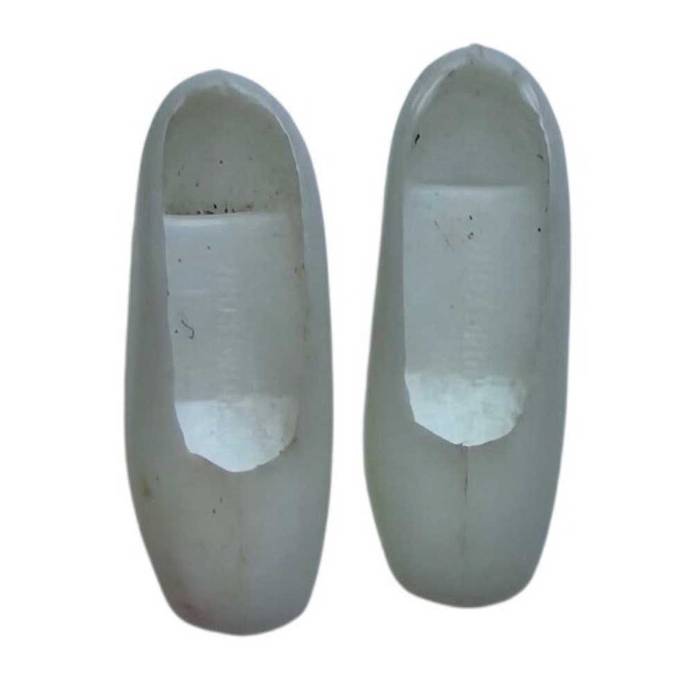 Barbie 60s 70s White Chunky Heel Shoes Vintage Retro Disco
